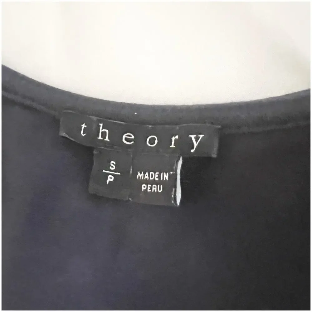 Theory Colorblock Drop Waist Dress Size Navy White Size Small Nautical